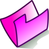 Pink Folder Clip Art